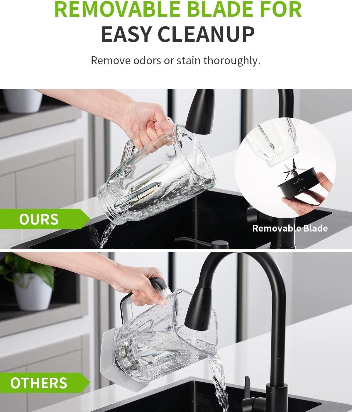 Licuadora Eléctrica de Alta Eficiencia Rosenberg | 1.5L, 800W, 6 Cuchillas en Acero Inox, Ideal para Batidos y Smoothies - Image 6